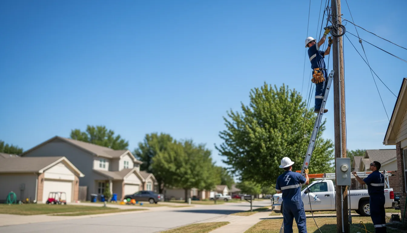 Residential electrician providing installation services in Paxton, MA